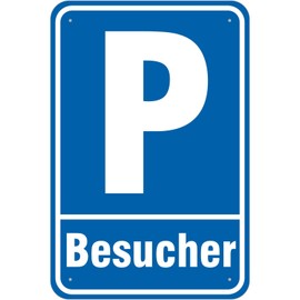 Parking Sign Visitors/Visitors Parking Space Aluminium Composite 3 mm Thick 20 x 30 cm