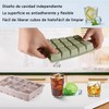 3 PCS Cubitera de silicona, Bandejas de Silicona para Cubitos