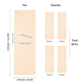 OWLFAVO 48pcs Makeup Cosmetic Wedges Sponges Triangle Latex Free Disposable Beauty Foam Powder Blender Applicator Facial Puffs for Flawless Foundation, Sensitive and All Skin Types