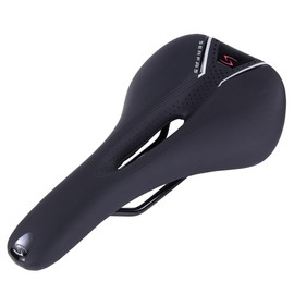 Surfas Bicycle Saddle Black 11.0 x 6.1 inches (280 x 155 mm) SPARTAN2 Chromoly Rail