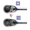 Ko-ken 3725RK-2 3/8" sq. Z-EAL 72 Gear Teeth Ratchet Handle
