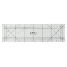 The Quilted Bear Hot Ironing Ruler - Non-Slip Ironing Quilting Rulers & Hot Hem Ruler for Sewing & Quilting, with Multiple Inch & Angle Markings, Available in a Range of Sizes (4" x 14")