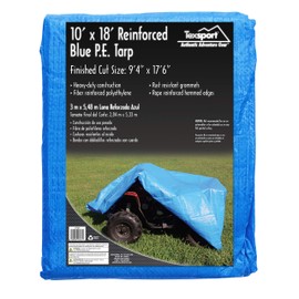 Texsport Reinforced Rip-Stop Polyethylene Tarp (Blue, 6 x 8-Feet)