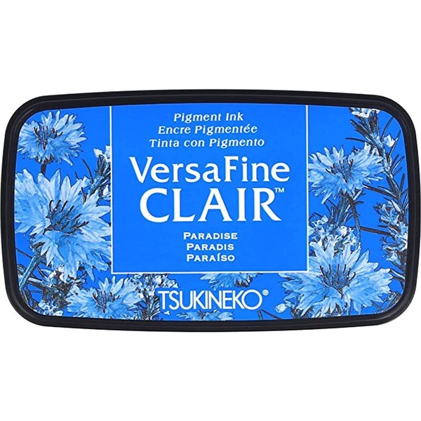 Tsukineko Paradise Versafine Clair Ink Pad, Synthetic Material, Blue, 5.6