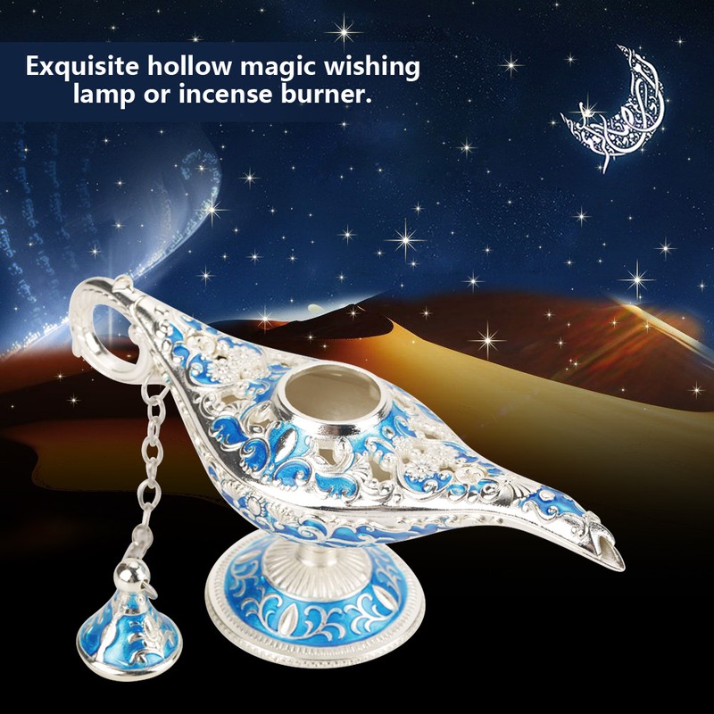 Metal Carved Hollow Legend Lamp Hollow Aladdin Magic Genie Light