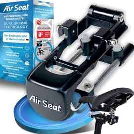 Air Seat Bicycle Saddle Suspension - Seat Post Spring-Loaded - The Original - Bicycle Saddle with Suspension Protects Spine - Bicycle Saddle Suspension 100% Comfort - Bicycle Accessories Spring-Loaded Seat Post XS