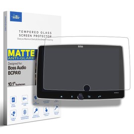 INNOSURE Tempered Glass Screen Protector designed for Boss Audio BCPA10 BCPA10W Single Din Car Stereo Radio 10-Inch Touchscreen Accessories 9H Anti Scratch/Glare (Matte)