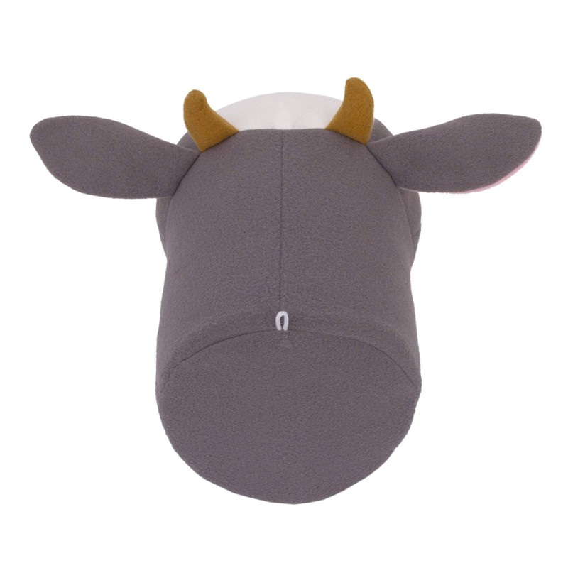 Little Love by NoJo Plush Fleece Grey and White Cow