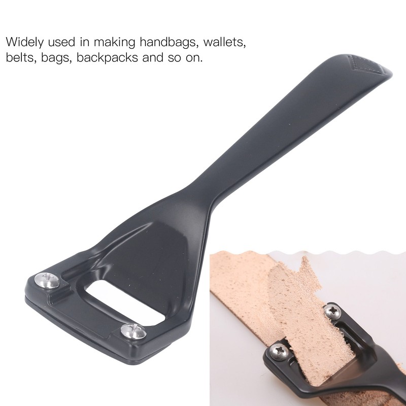 Leather Skiver 3 Blades Sturdy Durable Alloy Multipurpose Modern Black