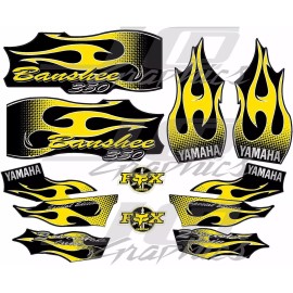 BANSHEE yamaha banshee full graphics kit 2006 ...THICK AND HIGH GLOSS
