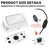 Gloppers Aluminum RV Exterior Porch Light, Dual-Color LED with Switch,