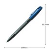 Anteric Gel Ink Ballpoint Pen, 0.5mm, Navy Blue x Pitch