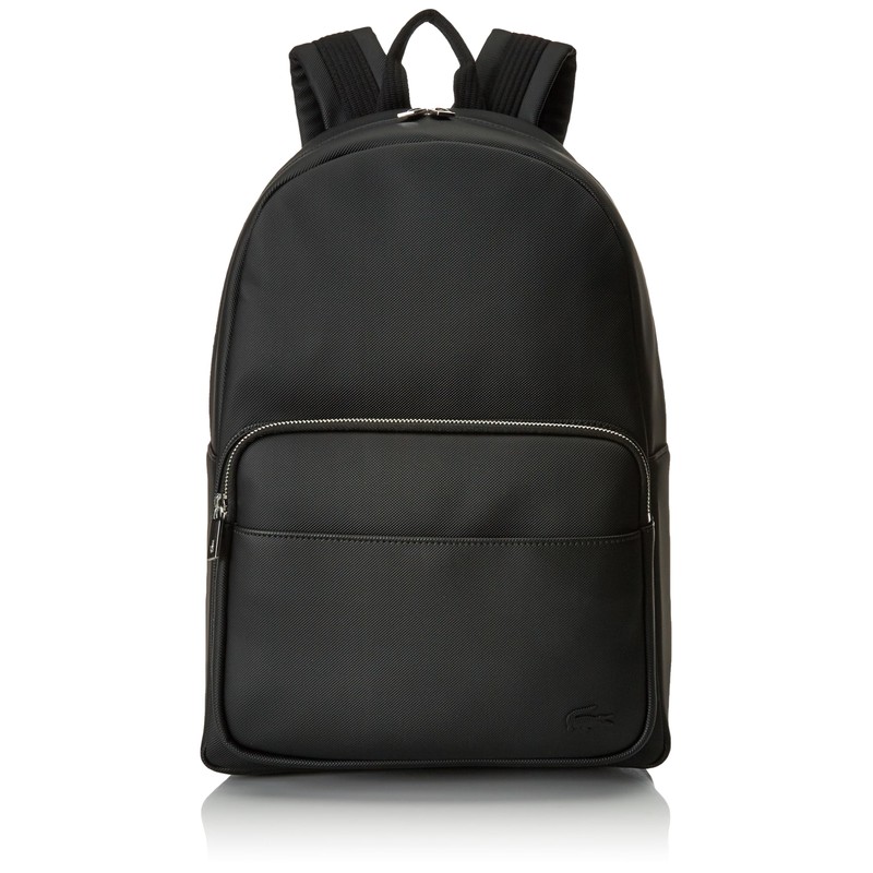 Lacoste Men's Classic Laptop Pocket Backpack, Black, One Size