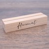 Interluxe Kartenhalter - Heimat - Grußkartenhalter mit Spruch Zuhause Fotohalter