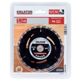 KREATOR KRT020301 KRT020301 Pista Madera 135 mm24d