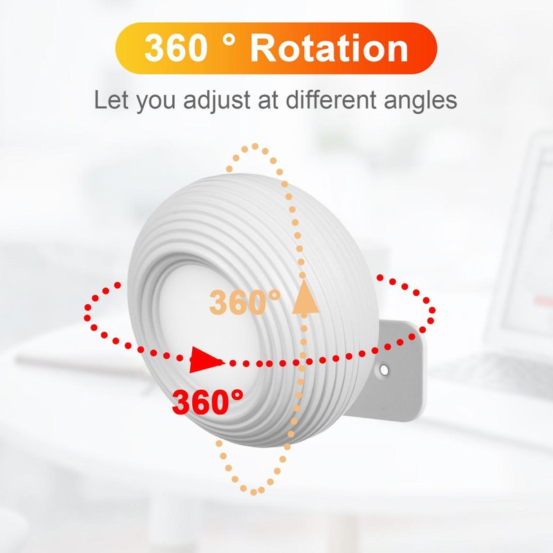LED Cordless Desk Lamp Metal 360 Degree Rotatable Magnetic Wall