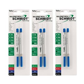 Schmidt Easy Flow 9000 Hybrid Ballpoint Medium Blue, 6 Pack Blister (SC58204)