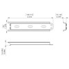 Legrand - OnQ Half Width DIN Rail, Structured Media Enclosure,