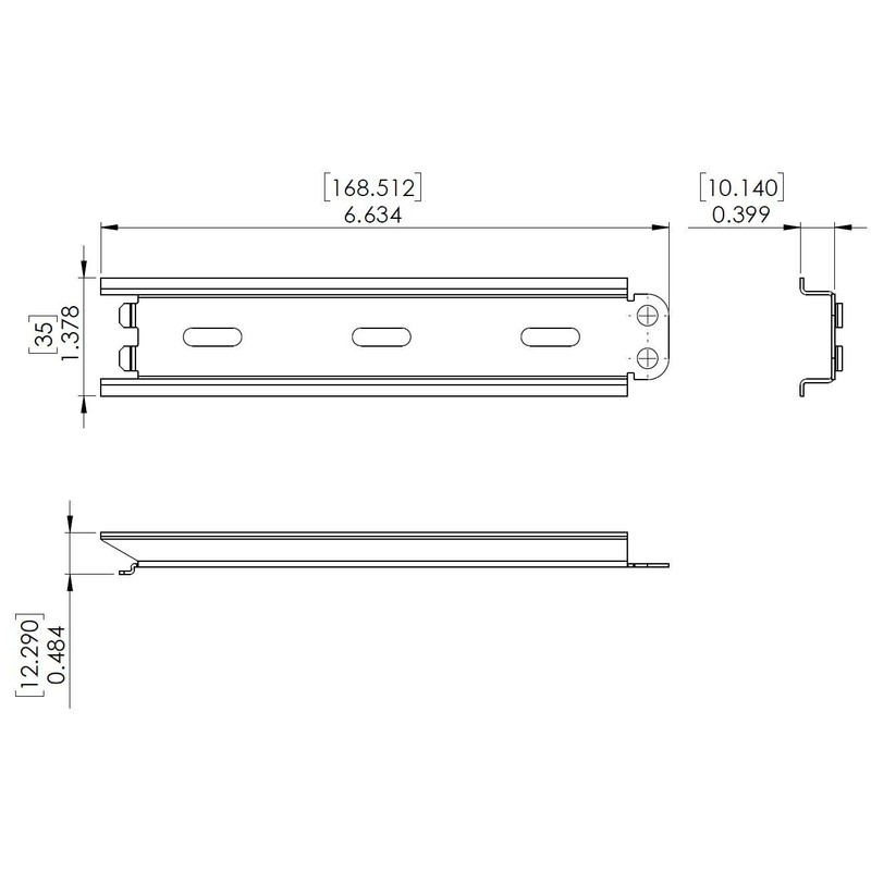 Legrand - OnQ Half Width DIN Rail, Structured Media Enclosure,