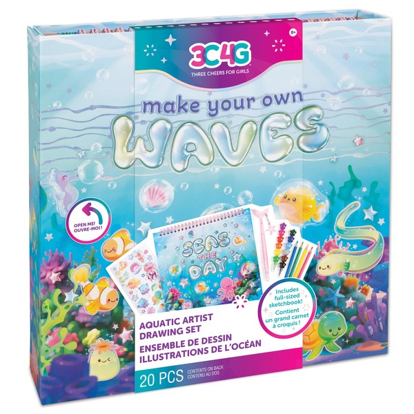 3C4G: Seas The Day! Aquatic Artist Drawing Set - 20pc