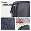 Teskyer Cable Organiser Bag, Portable Double Layer Travel Tech Pouch,