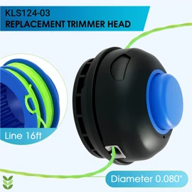 Kaberalty KLS124-03 Replacement Trimmer Head Compatible with Kobalt 24V KST 2224B-03 KST1124B-03 KST 2024A-03 KST 4024A-03 KST 4024AB-03 (Item#1504979 1137837 3488480) String Trimmer