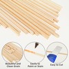 50 PCS Wooden Dowel Rods, Square Wooden Dowels for Crafts,