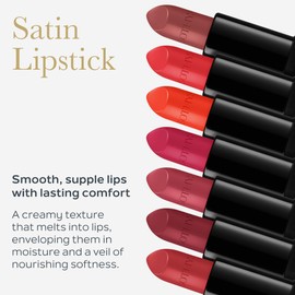 SOTHYS Rouge Intense Satin Lipstick – 221 Orange Bastille | Creamy Coral-Pink Lip Color with Hydration and Comfort | Long-Lasting Finish