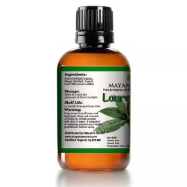 Essential Mayan's Secret 30ml Organic Laurel Leaf Essential Oil (100% Pure - USDA Certifie