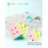 ROXENDA Speed Cube-3x3x3 Stickerless Magic Cube Macaron Vivid Color Fast