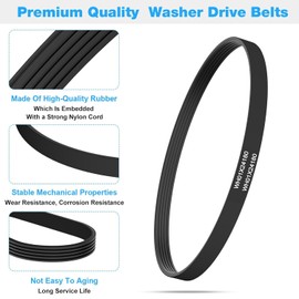 WH01X24180 Washer Drive Belt Compatible with GE, Hotpoint Clothes Washing Machine, Replace Parts AP6024314, 4455970, PS11736832, 22" Long, 5 Ribs, 4 Grooves