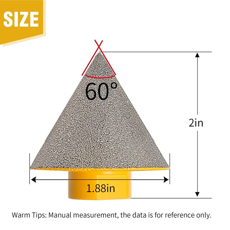 CADUFUELLY Diamond Beveling Chamfer Bits Diamond Countersink Drill Bits for