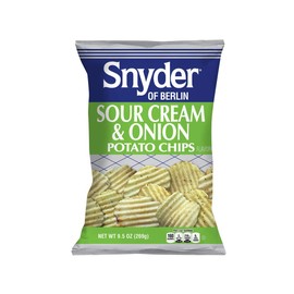 Snyder of Berlin Sour Cream and Onion Potato Chip 9.5 oz. Bag - 3 Bags