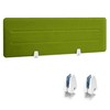 UNION ACOUSTIC Desk Divider Panel, 34.6" x 11.8", Green –