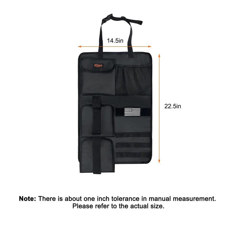 MYDAYS 2 Pack Tactical Seat Back Gun Rack, Camo Front