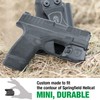 WARRIORLAND IWB Kydex Holster with 150 Lumens Min Gun Light