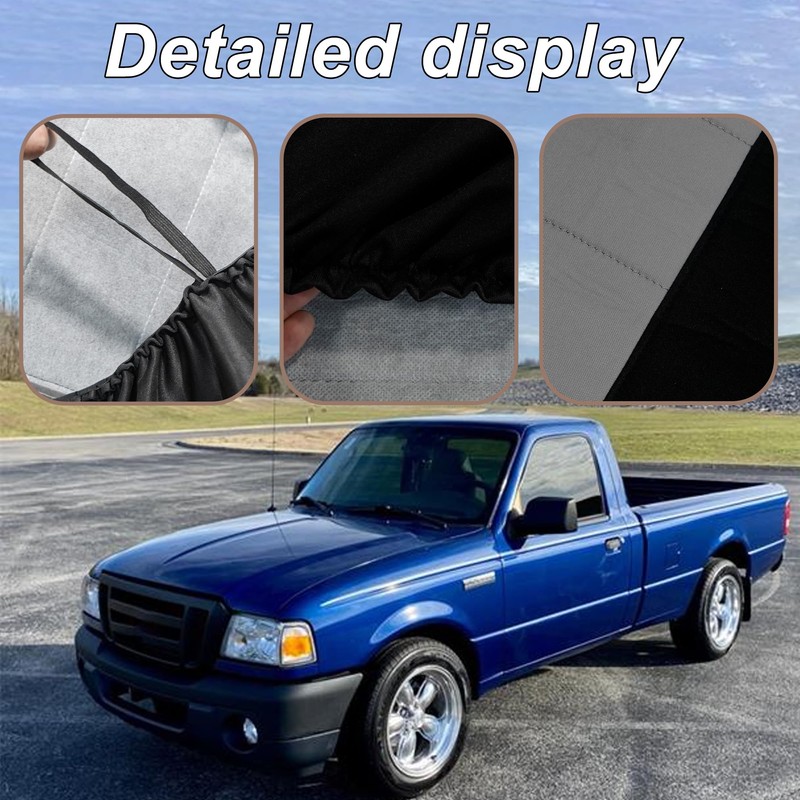 ESMING 2PCS 60/40 High Back Bench Seat Cover for Ford