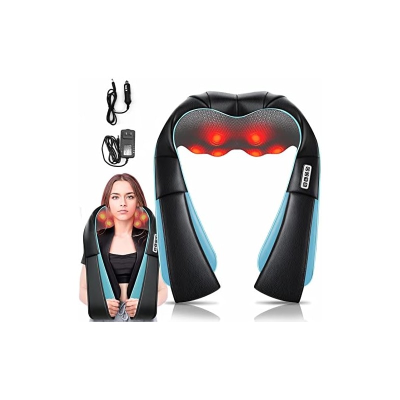 Masajeador Shiatsu para Cuello y Espalda con Calor y 8