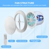 Neulriscn Bathroom Extractor Fan, 100mm Silent Extractor Fan with Remote