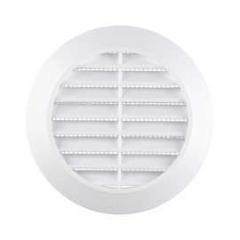AWENTA Ventilation Grille ABS Plastic Round Diameter 90/115 mm White