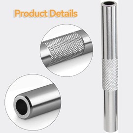 Zephyra Pack of 4 Metal Pulling Tubes - Reusable Aluminium Straws, Approx. 7 cm - Portable Straw for Travel - Premium Quality - Lightweight & Hygienic (Silver)