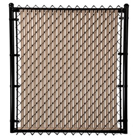 Ridged Slats - Single Wall Bottom Locking Privacy Slat for Chain Link Fence - 9 Colors - 6 Sizes (8ft, Beige)