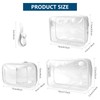 6pcs Clear Beach Bag Organizer with 4 Pack Insert Hooks