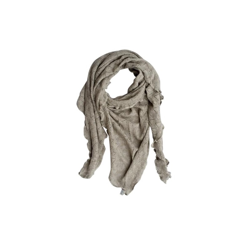 Invero , Susi Merino Triangular Scarf, Lama., One size