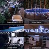 JMEXSUSS 2 Pack 100 LED Solar Rope Lights,33ft 8 Modes