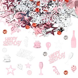 Happy Birthday Confetti Table Decoration Birthday Rose Gold GoldRock Confetti Confetti Decoration Woman Man Birthday Decoration Table