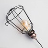 LITECRAFT Drax Table Lamp Caged Industrial Styled E27 Light -