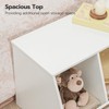 HOOBRO Toy Storage Cubby, Kids Bookshelf, Stackable 3-Bin Toy Storage