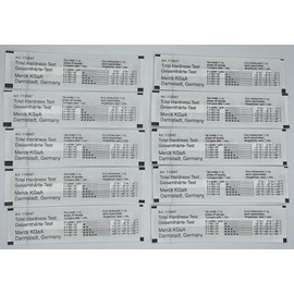 Medasa Water Hardness Test Strips Individually Packed and Sealed Result in °dH Total Hardness Test Limescale Test Water Hardness Test Sticks (10)