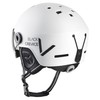 Black Crevice Kaprun Ski Helmet with Visor, White Carbon Matte